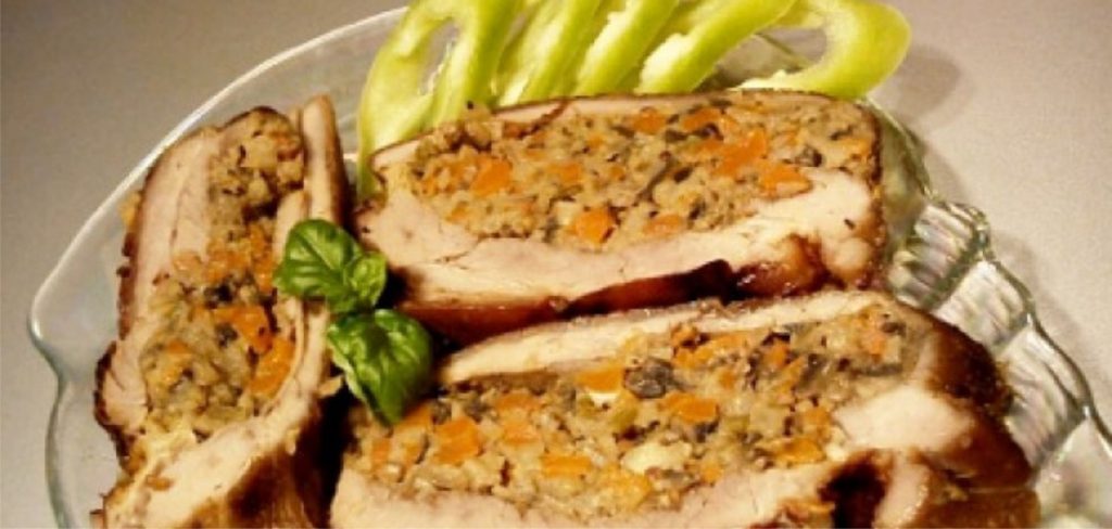 Bôčik so zeleninovo-pečeňovou plnkou