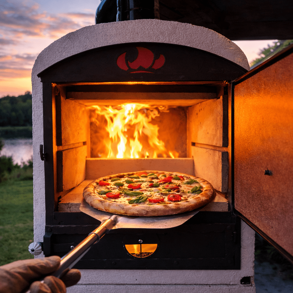 Tynker Etalon mobilná pec na drevo pečenie pizze v záhrade